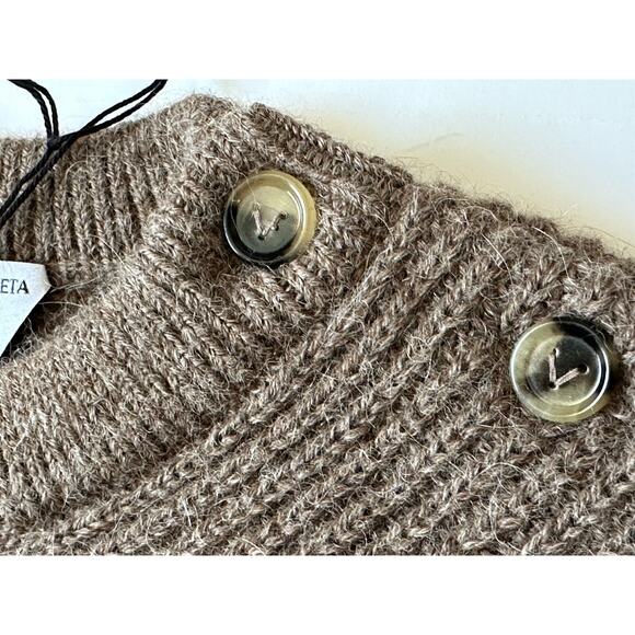 Bottega Veneta Women's Alpaca Chevron Knit Brown Sweater L 719793 IT NWT $1900 - Picture 10 of 12